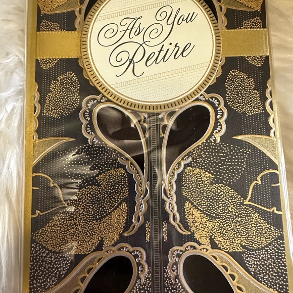 💥10/$10 Elegant Gold and Black Retirement Card - Picture 1 of 6